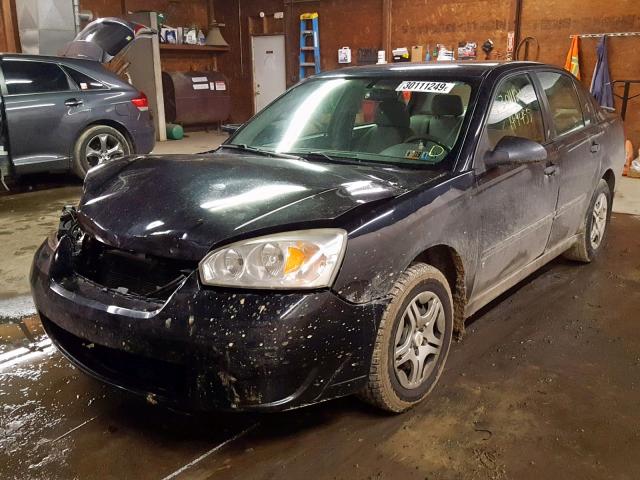1G1ZS58F77F100278 - 2007 CHEVROLET MALIBU LS BLACK photo 2