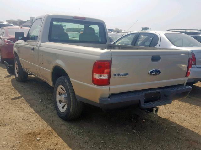 1FTYR10D17PA71386 - 2007 FORD RANGER GOLD photo 3