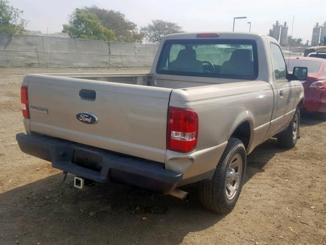 1FTYR10D17PA71386 - 2007 FORD RANGER GOLD photo 4