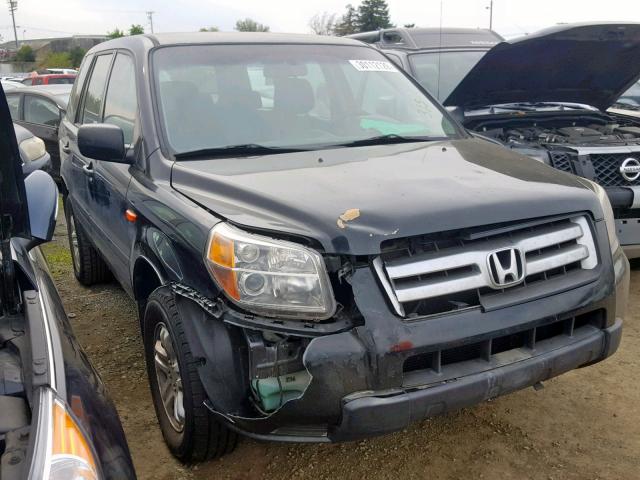 5FNYF28147B012951 - 2007 HONDA PILOT LX BLACK photo 1