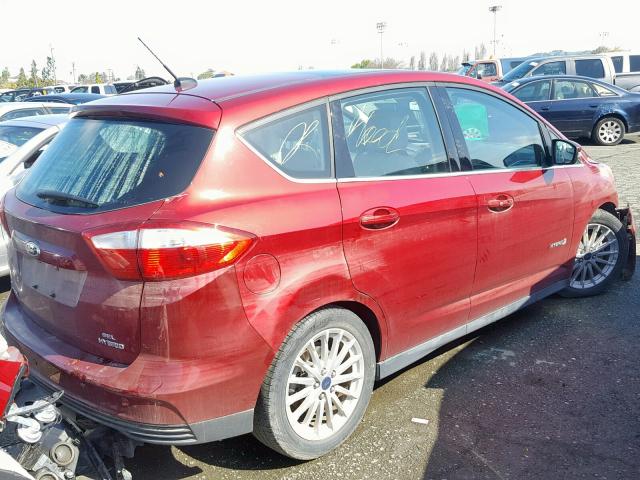 1FADP5BU2DL532905 - 2013 FORD C-MAX SEL RED photo 4