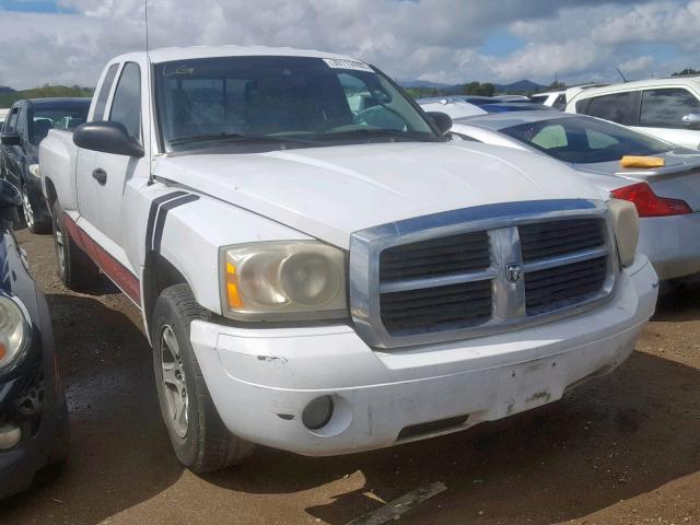 1D7HE42K57S150295 - 2007 DODGE DAKOTA SLT WHITE photo 1