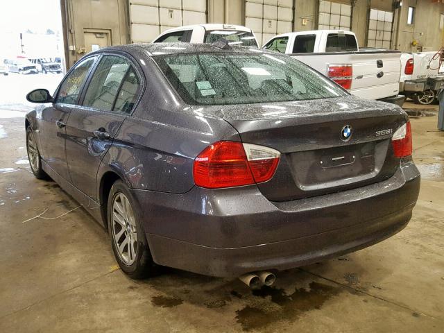 WBAVC53507FZ80237 - 2007 BMW 328 I SULE CHARCOAL photo 3