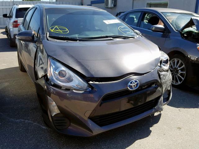 JTDKDTB34G1137369 - 2016 TOYOTA PRIUS C CHARCOAL photo 1