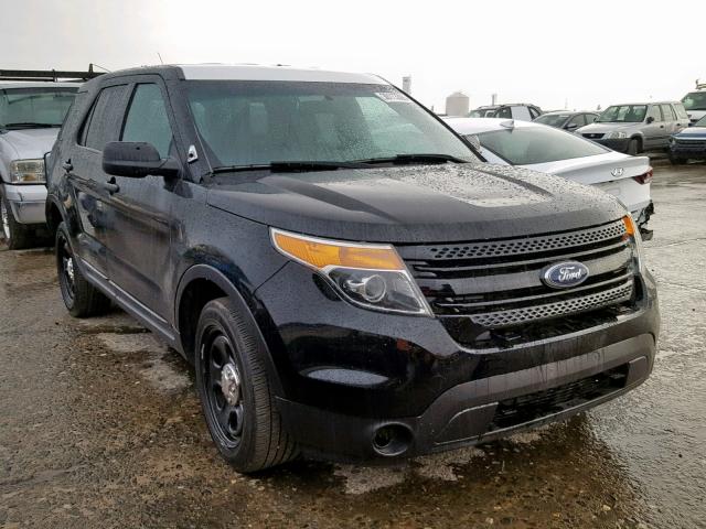 1FM5K8AR5DGC31447 - 2013 FORD EXPLORER P BLACK photo 1