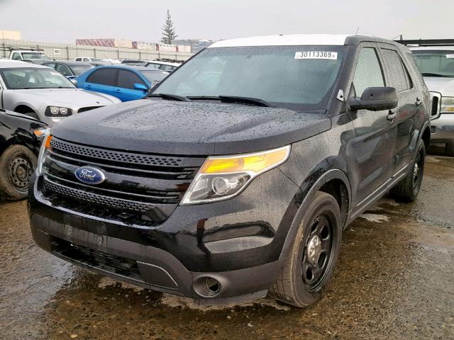 1FM5K8AR5DGC31447 - 2013 FORD EXPLORER P BLACK photo 2