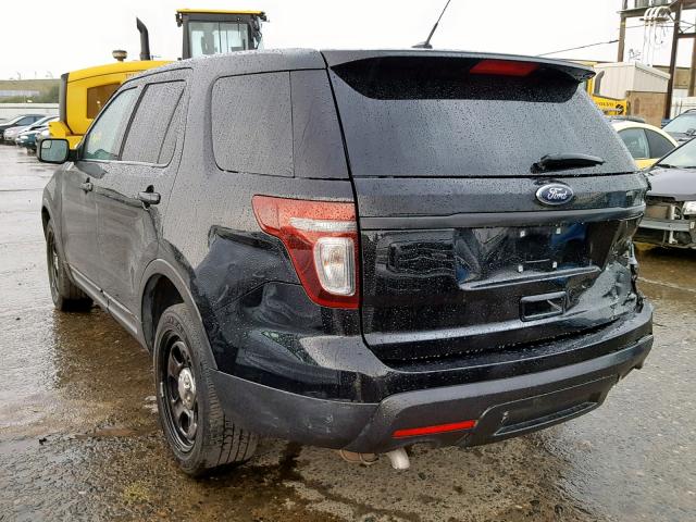 1FM5K8AR5DGC31447 - 2013 FORD EXPLORER P BLACK photo 3