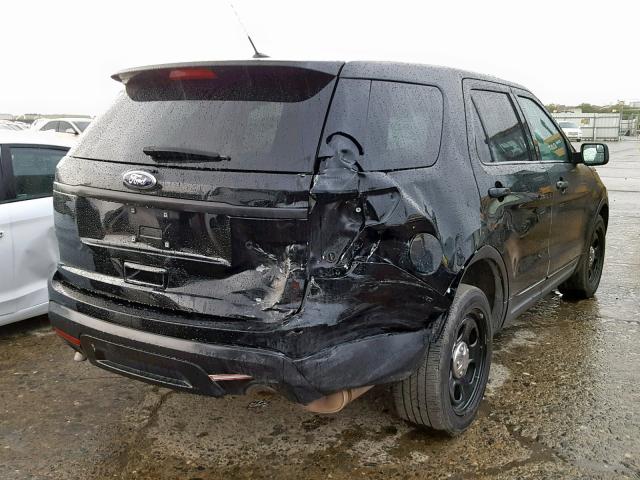 1FM5K8AR5DGC31447 - 2013 FORD EXPLORER P BLACK photo 4