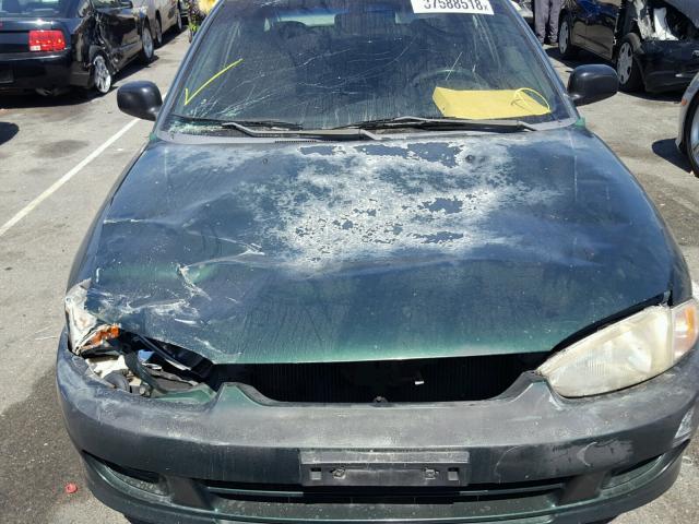 JA3AY11AX1U010800 - 2001 MITSUBISHI MIRAGE DE GREEN photo 9