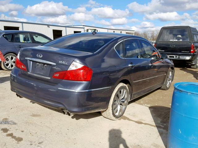 JNKBY01F99M750005 - 2009 INFINITI M45 GRAY photo 4