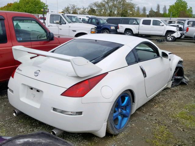 JN1AZ34E14T051225 - 2004 NISSAN 350Z COUPE WHITE photo 4