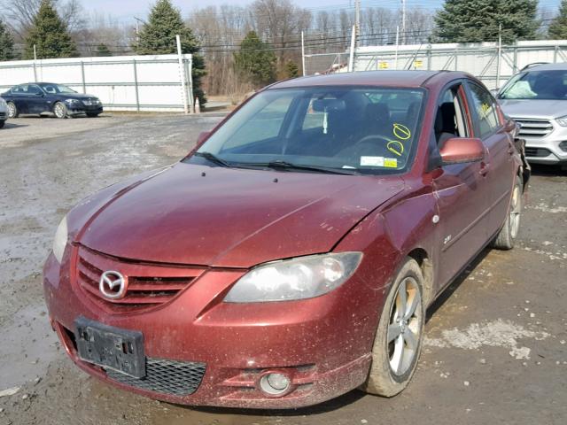 JM1BK324661529248 - 2006 MAZDA 3 S BURGUNDY photo 2