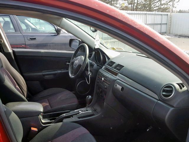 JM1BK324661529248 - 2006 MAZDA 3 S BURGUNDY photo 5