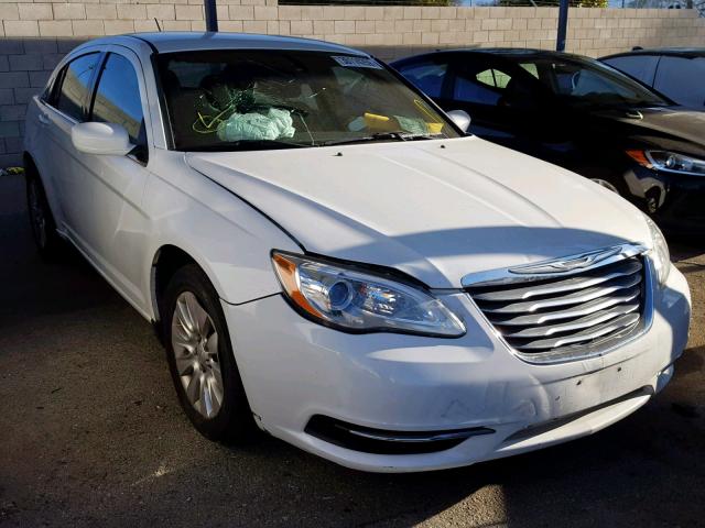 1C3CCBABXEN230997 - 2014 CHRYSLER 200 LX WHITE photo 1