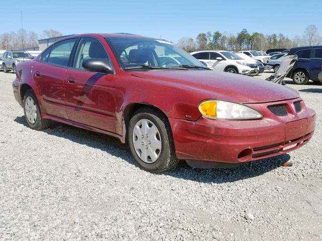 1G2NE52E85M131078 - 2005 PONTIAC GRAND AM S MAROON photo 1