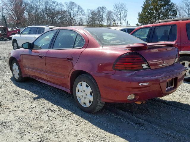 1G2NE52E85M131078 - 2005 PONTIAC GRAND AM S MAROON photo 3