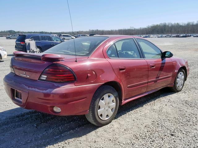 1G2NE52E85M131078 - 2005 PONTIAC GRAND AM S MAROON photo 4