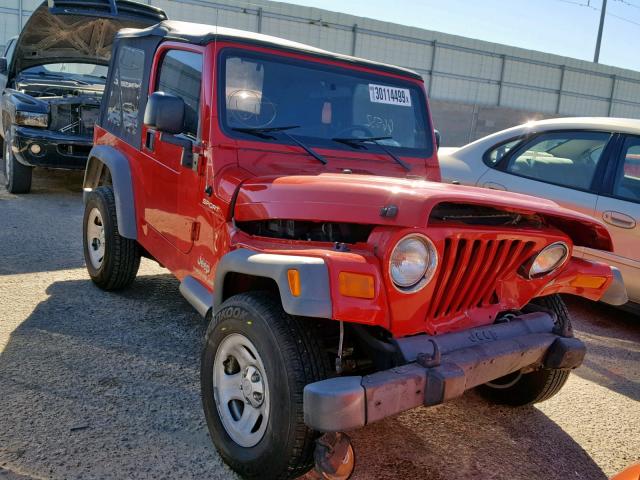 1J4FA49SX5P324150 - 2005 JEEP WRANGLER / RED photo 1