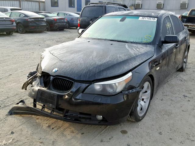 WBANE53517CW63630 - 2007 BMW 525 I BLACK photo 2