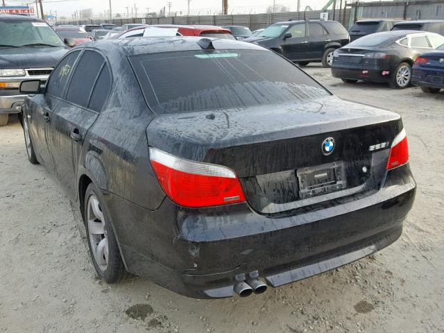 WBANE53517CW63630 - 2007 BMW 525 I BLACK photo 3