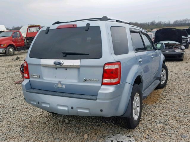 1FMCU59H78KA36853 - 2008 FORD ESCAPE HEV BLUE photo 4