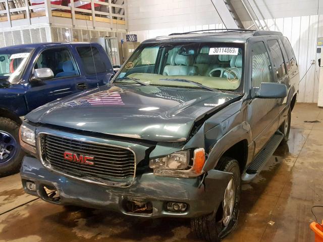 1GKEK63R7YR190775 - 2000 GMC DENALI BLUE photo 2