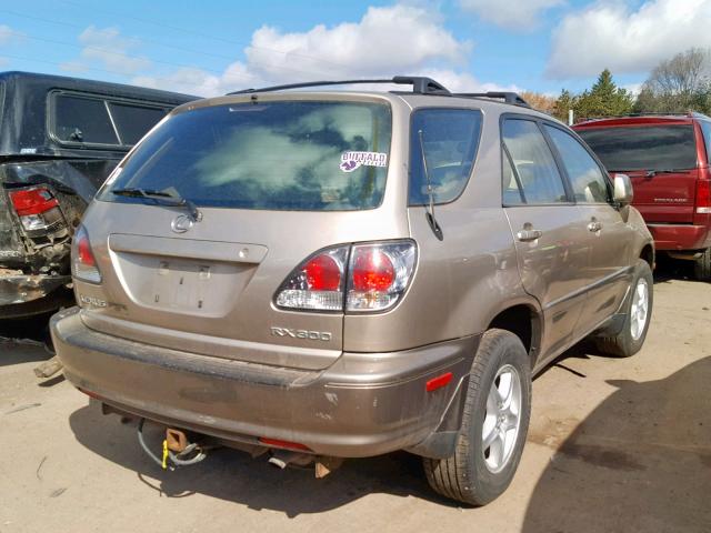 JTJHF10UX20239596 - 2002 LEXUS RX 300 GOLD photo 4