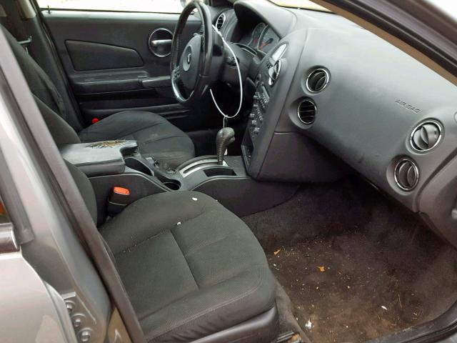 2G2WP552171214172 - 2007 PONTIAC GRAND PRIX GRAY photo 5