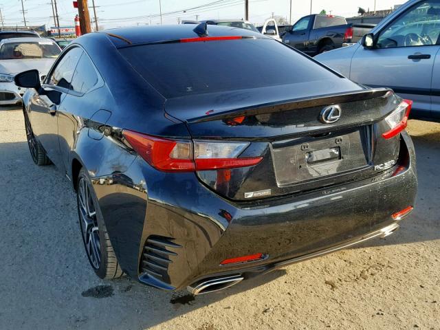 JTHHZ5BC3J5018685 - 2018 LEXUS RC 350 BLACK photo 3