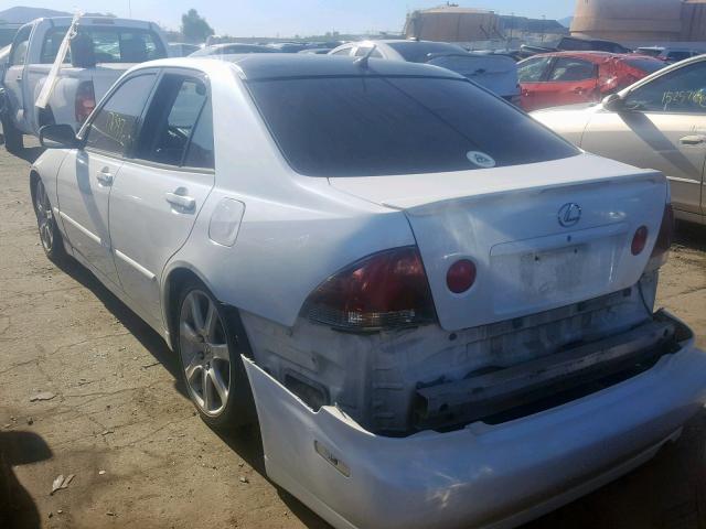 JTHBD192040089144 - 2004 LEXUS IS 300 WHITE photo 3