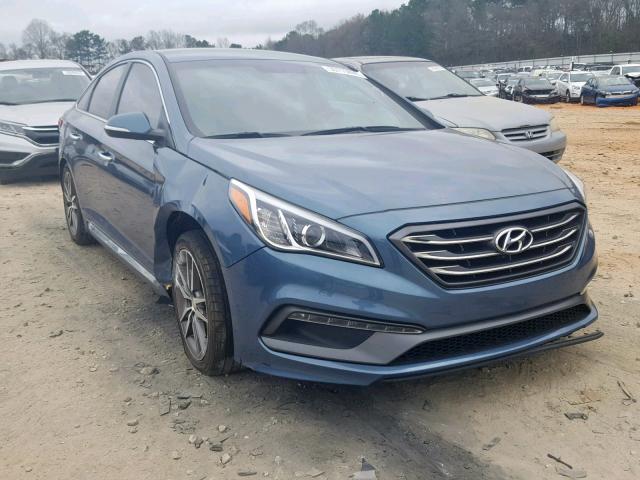 5NPE34AB3FH088445 - 2015 HYUNDAI SONATA SPO BLUE photo 1