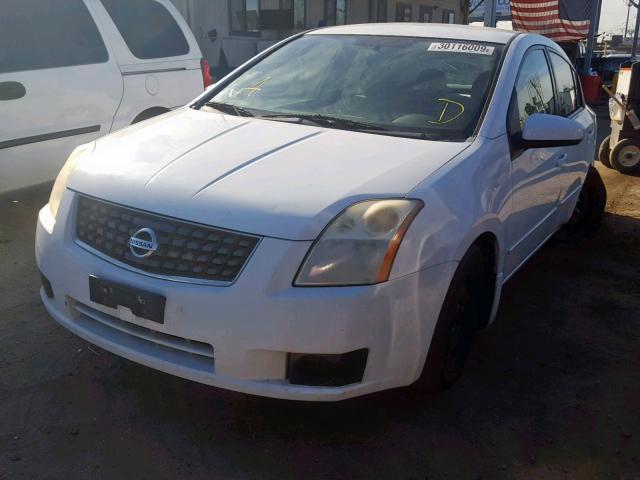 3N1AB61E47L711681 - 2007 NISSAN SENTRA 2.0 WHITE photo 2