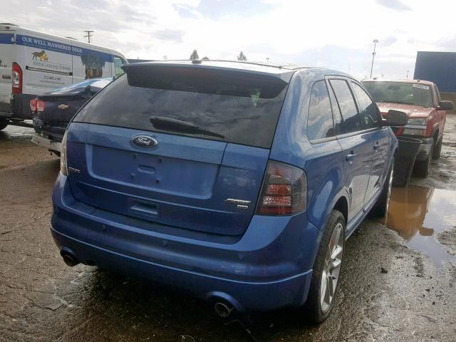 2FMDK40C79BA61978 - 2009 FORD EDGE SPORT BLUE photo 4