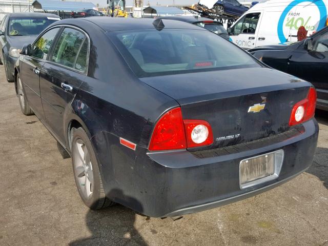 1G1ZC5E0XCF190405 - 2012 CHEVROLET MALIBU 1LT 黑色 照片 3