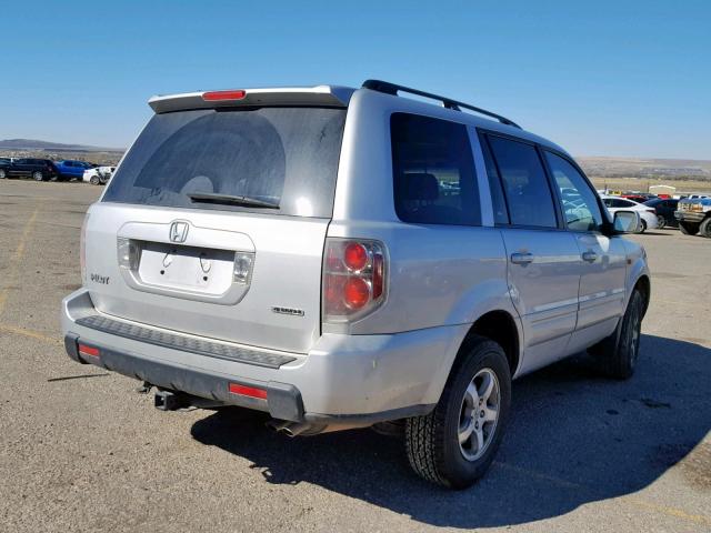 5FNYF183X8B050732 - 2008 HONDA PILOT SE SILVER photo 4