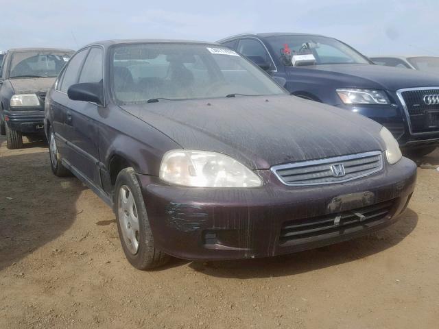 2HGEJ8647YH523715 - 2000 HONDA CIVIC EX PURPLE photo 1