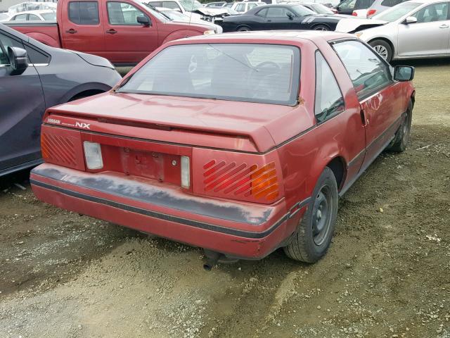 JN1GN34S0KW416159 - 1989 NISSAN PULSAR NX RED photo 4