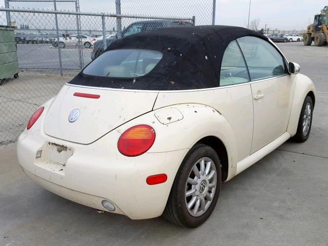 3VWCM31Y05M302932 - 2005 VOLKSWAGEN NEW BEETLE კრემისფერი ფოტო 4