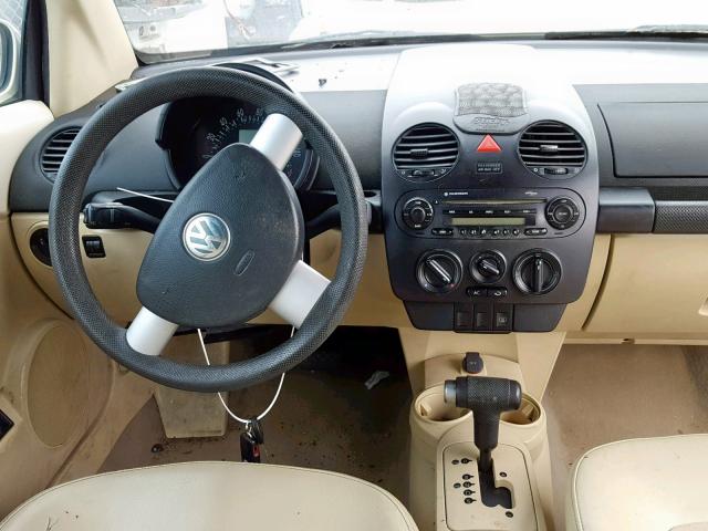3VWCM31Y05M302932 - 2005 VOLKSWAGEN NEW BEETLE კრემისფერი ფოტო 9