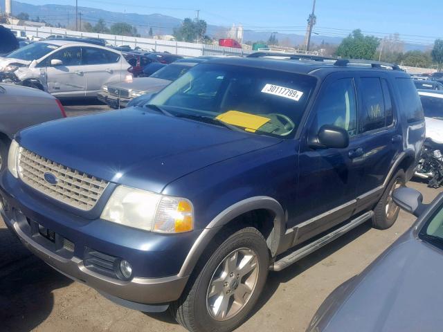 1FMZU64KX3UC53751 - 2003 FORD EXPLORER E BLUE photo 2