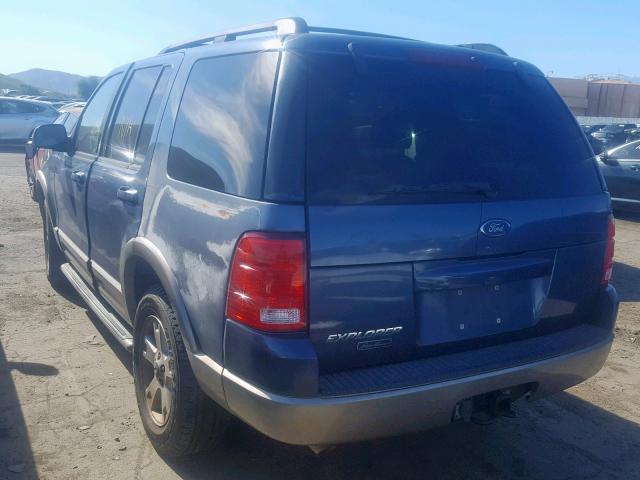 1FMZU64KX3UC53751 - 2003 FORD EXPLORER E BLUE photo 3