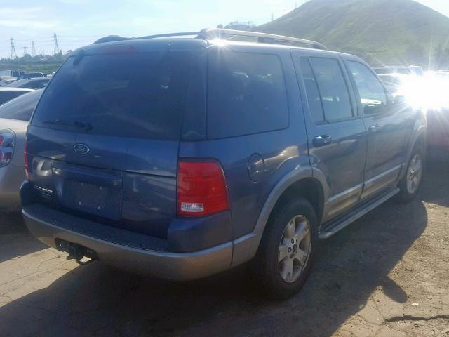 1FMZU64KX3UC53751 - 2003 FORD EXPLORER E BLUE photo 4