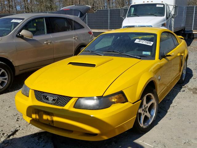 1FAFP42X64F208710 - 2004 FORD MUSTANG GT YELLOW photo 9