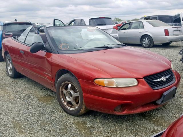 3C3EL45H3XT542472 - 1999 CHRYSLER SEBRING JX RED photo 1