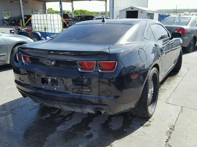 2G1FA1E37C9129937 - 2012 CHEVROLET CAMARO LS BLACK photo 4