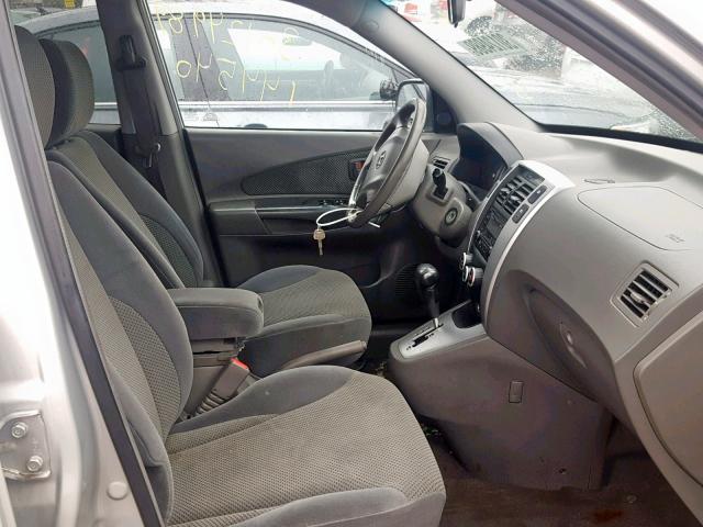 KM8JN12D77U616773 - 2007 HYUNDAI TUCSON SE SILVER photo 5