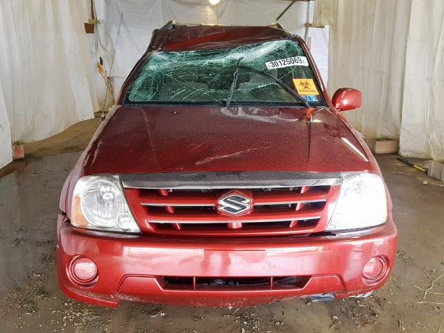 JS3TX92V854109118 - 2005 SUZUKI XL7 EX RED photo 9