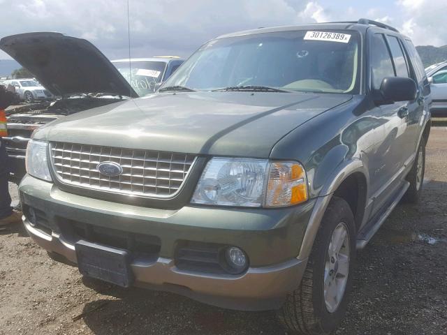 1FMDU84KX4UB04425 - 2004 FORD EXPLORER E GREEN photo 2