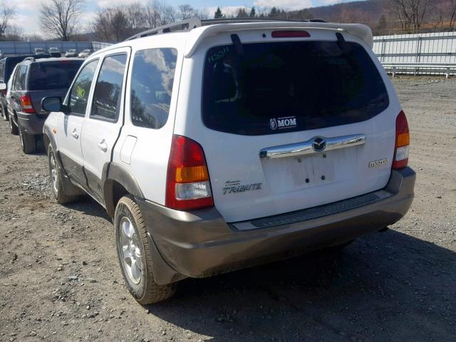 4F2YZ94173KM34330 - 2003 MAZDA TRIBUTE LX WHITE photo 3