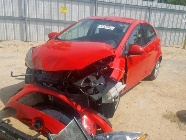 JM1DE1KY0E0180759 - 2014 MAZDA MAZDA2 SPO RED photo 2